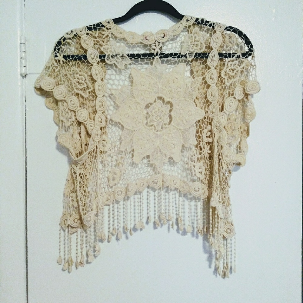 Vivid Collection Crocheted Shawl